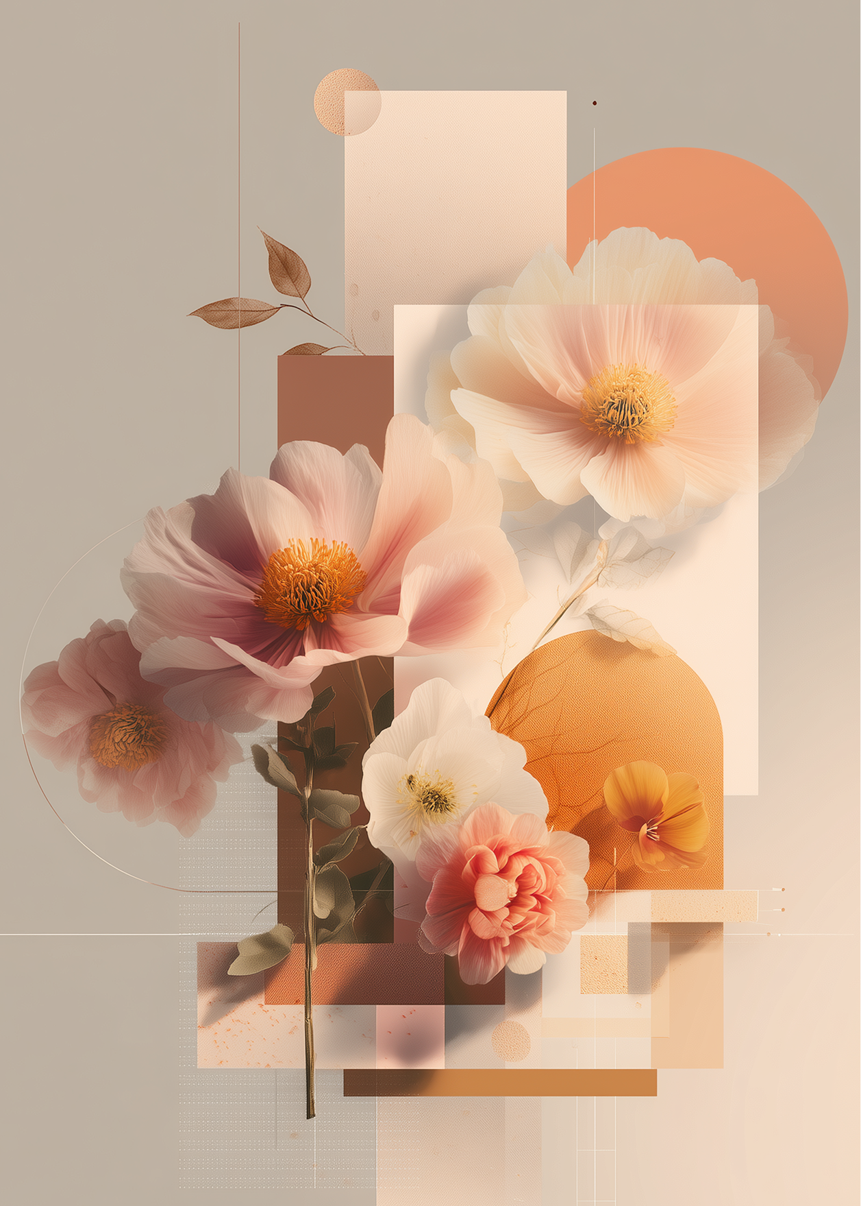 Dew Collage - Floral Sonata Collection