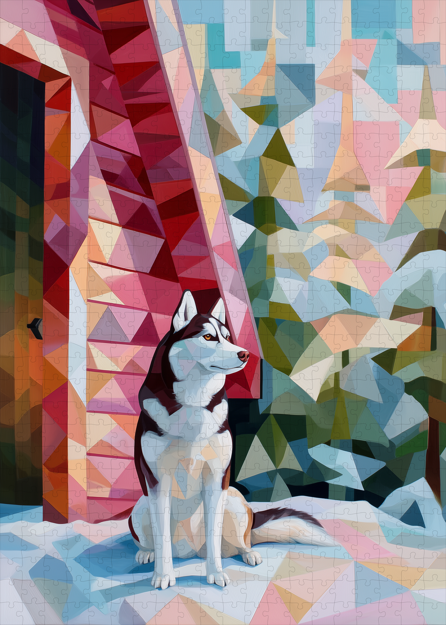 Husky Horizon - Palette Paws Collection