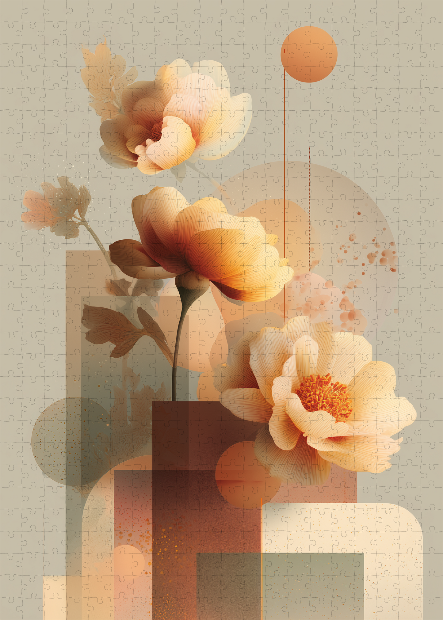 Warm Cascade - Floral Sonata Collection