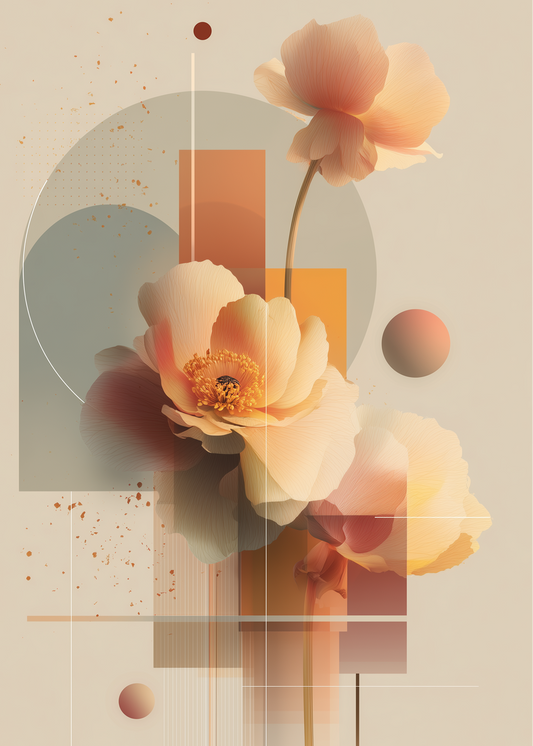 Cream Fold - Floral Sonata Collection